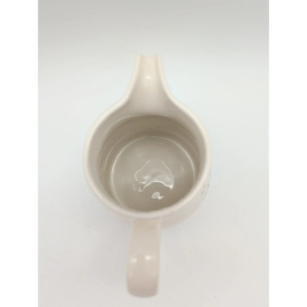 Sur La Table French Bistro Creamer Pitcher Blue White